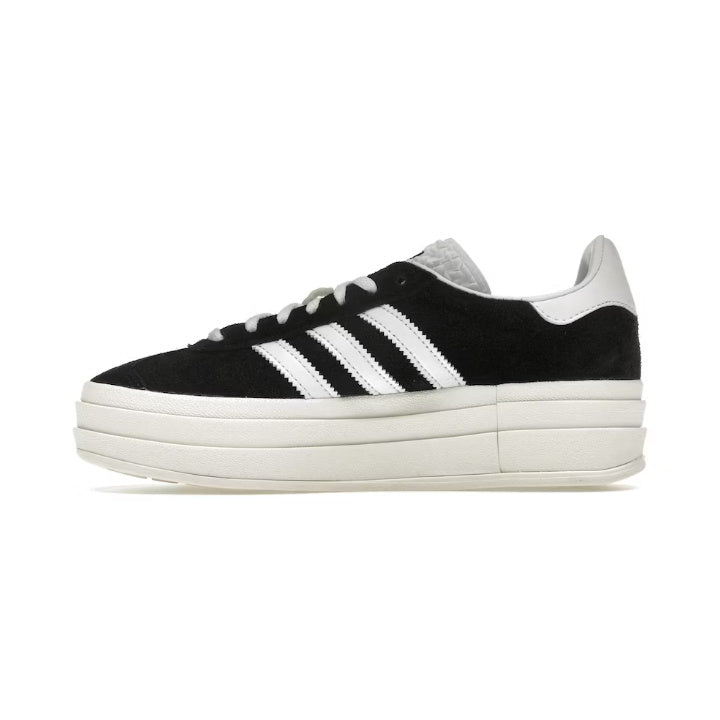 ADIDAS GAZELLE BOLD CORE BLACK WHITE (WOMEN'S)