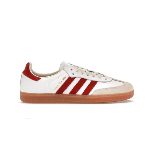 ADIDAS SAMBA SPORTY & RICH WHITE COLL EGIATE BURGUNDY