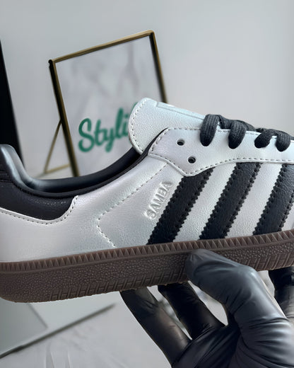 ADIDAS SAMBA OG SILVER METALLIC BLACK GUM