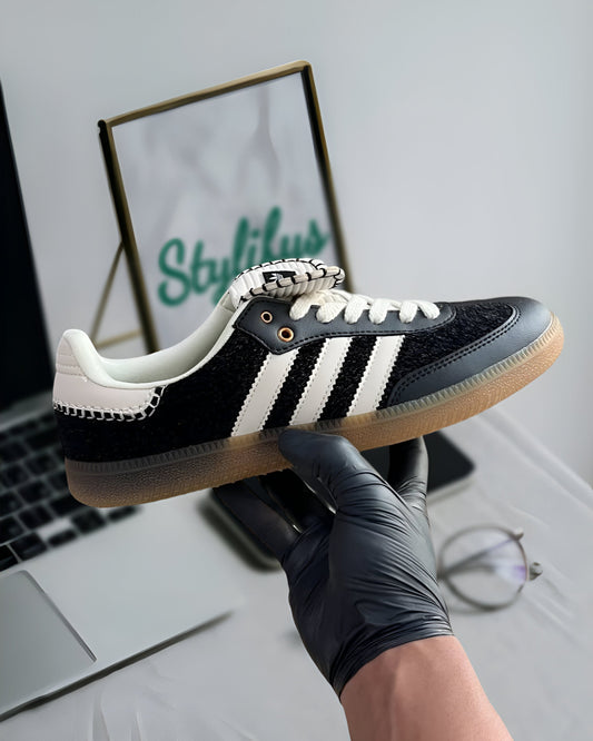 ADIDAS SAMBA PONY TONAL WALES BONNER CORE BLACK