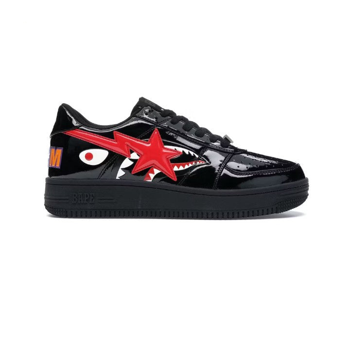 A BATHING APE BAPE STA LOW SHARK BLACK