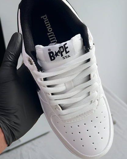 A BATHING APE BAPE STAJJJJOUND WHITE NAVY