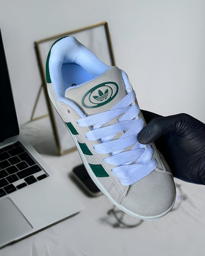 ADIDAS CAMPUS 00S CRYSTAL WHITE DARK GREEN
