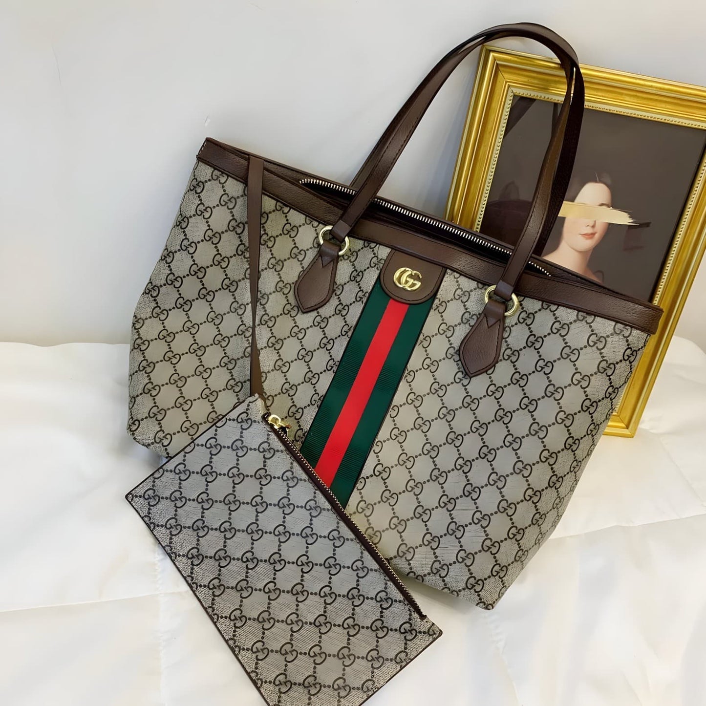 GUCCI OPHIDIA GG MEDIUM TOTE BAG