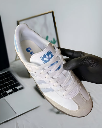 ADIDAS SAMBA OG WHITE HALO BLUE