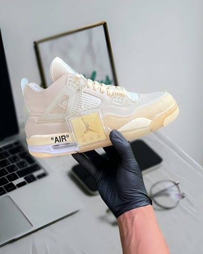 JORDAN 4 RETRO OFF-WHITE SAIL