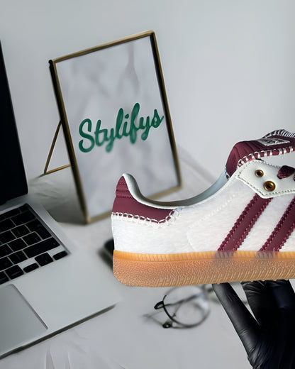 ADIDAS SAMBA PONY TONAL WALES BONNER CREAM WHITE