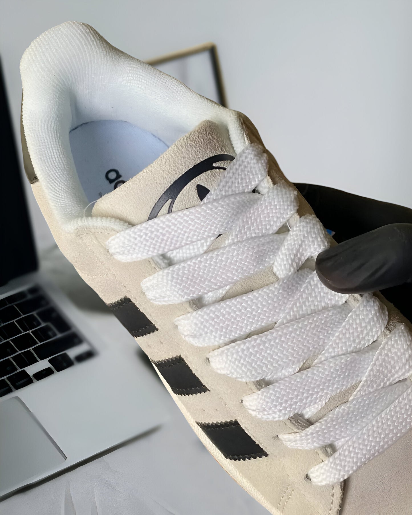 ADIDAS CAMPUS 00S CRYSTAL WHITE CORE BLACK