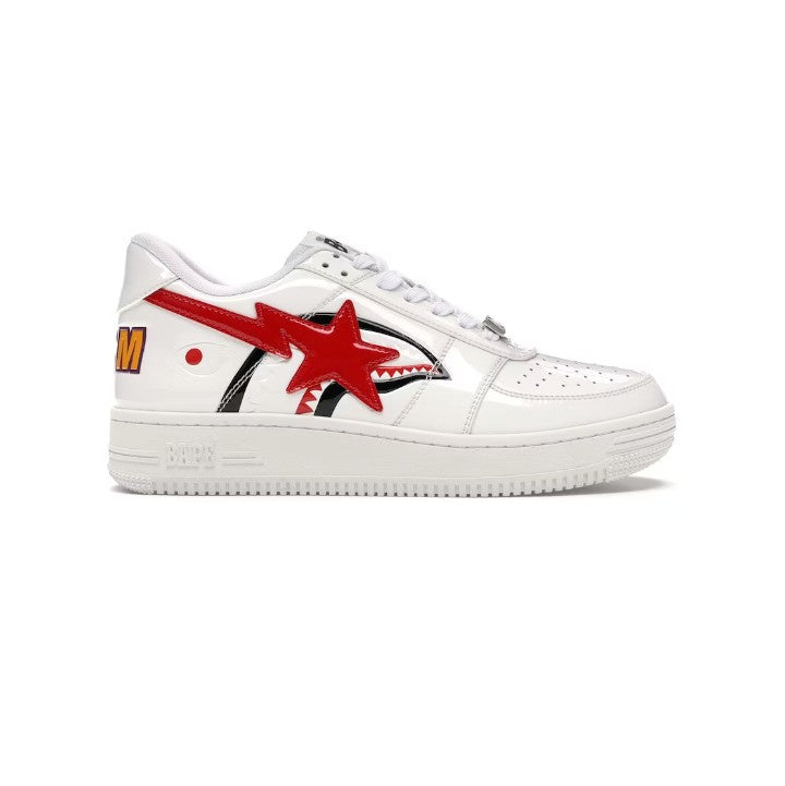 A BATHING APE BAPE STA LOW SHARK WHITE